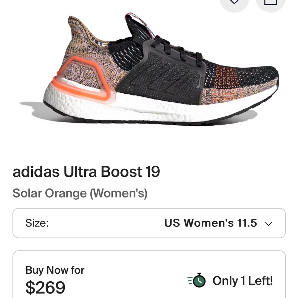 Adidas Ultra Boost 19 - Solar Orange
